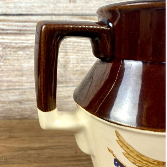 McCoy Spirit of '76 National Gallery of Art Carved Wooden Eagle Pitcher - Picture 7 of 10